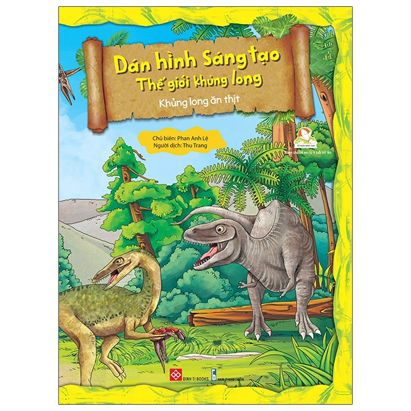 dán hình sáng tạo - thế giới khủng long - khủng long ăn cỏ - Ảnh 7