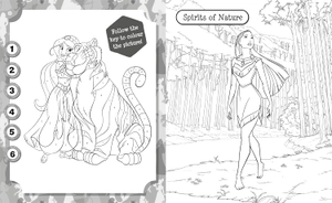 disney princess - 5 in 1 colouring - Ảnh 4