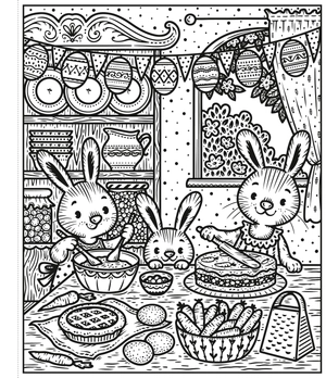 easter magic painting book - Ảnh 4
