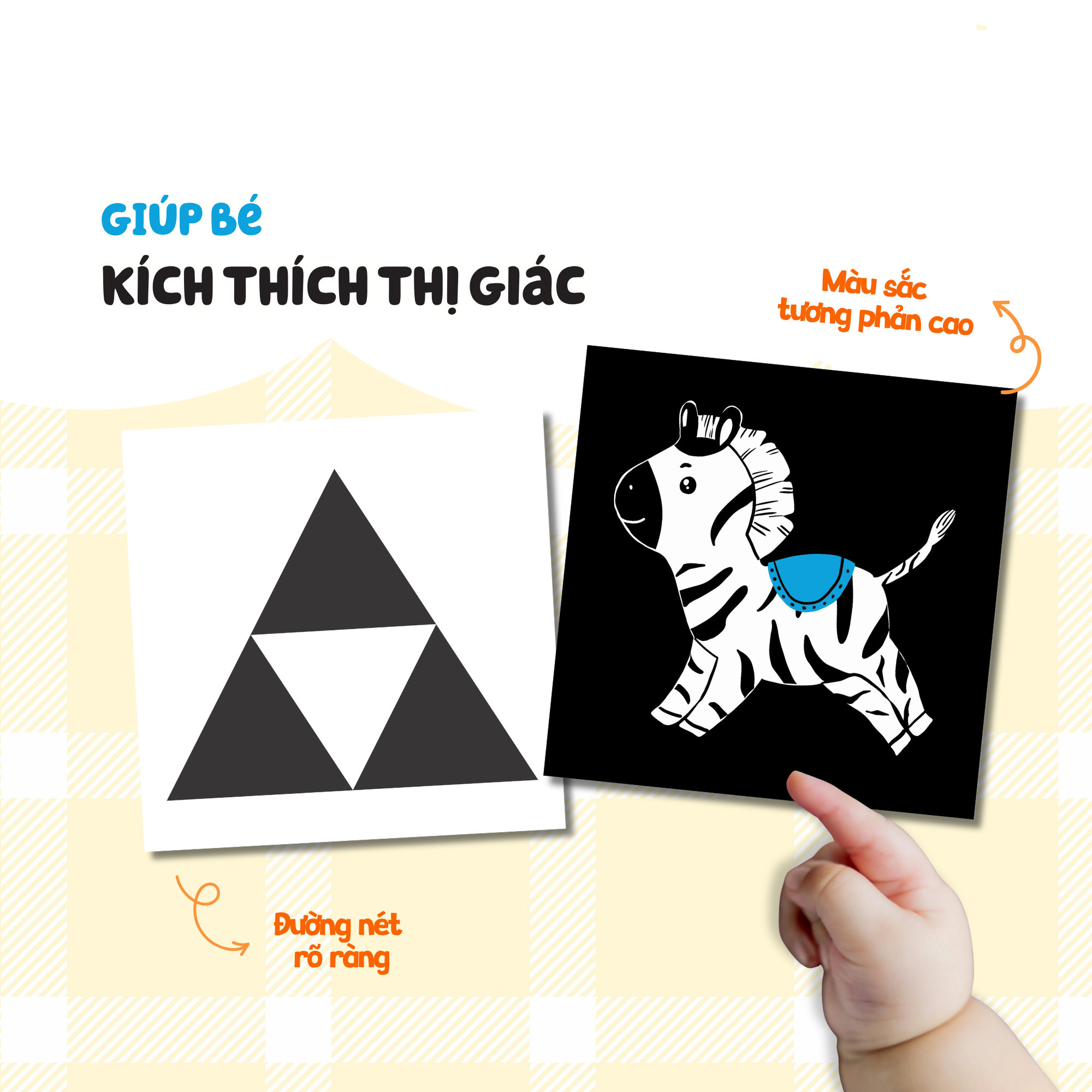 Em Bé Hạnh Phúc - Kích Thích Thị Giác Cho Bé - Đen, Trắng, Đỏ, Xanh Lá - Đồ Vật - Bìa Cứng - Ảnh 7