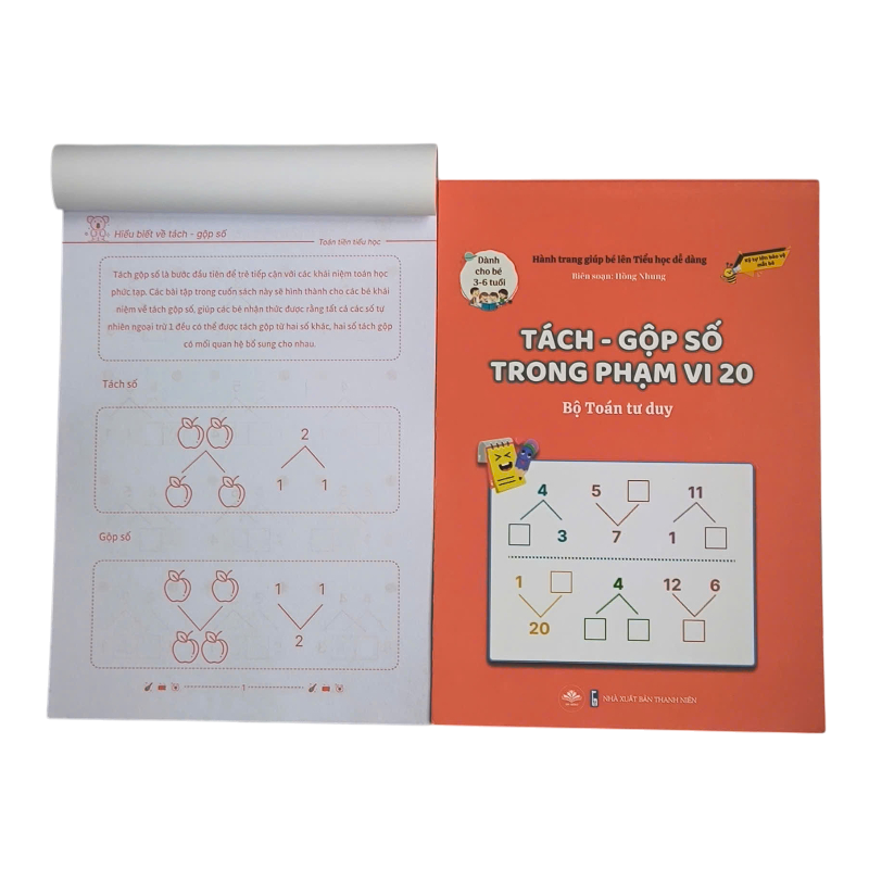 Hành Trang Giúp Bé Lên Tiểu Học Dễ Dàng - Tách-Gộp Số Trong Phạm Vi 20 - Bộ Toán Tư Duy - Dành Cho Trẻ 3-6 Tuổi - Ảnh 8