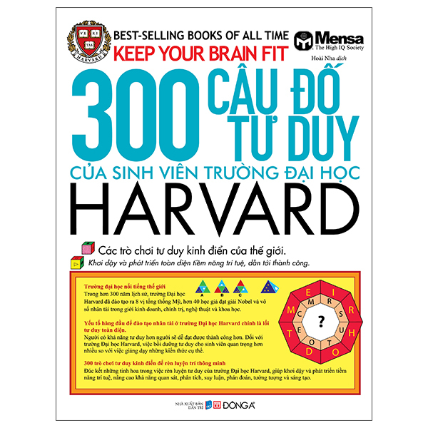 Keep Your Brain Fit - 300 Câu Đố Tư Duy Của Sinh Viên Trường Đại Học Harvard (Tái Bản 2025)
