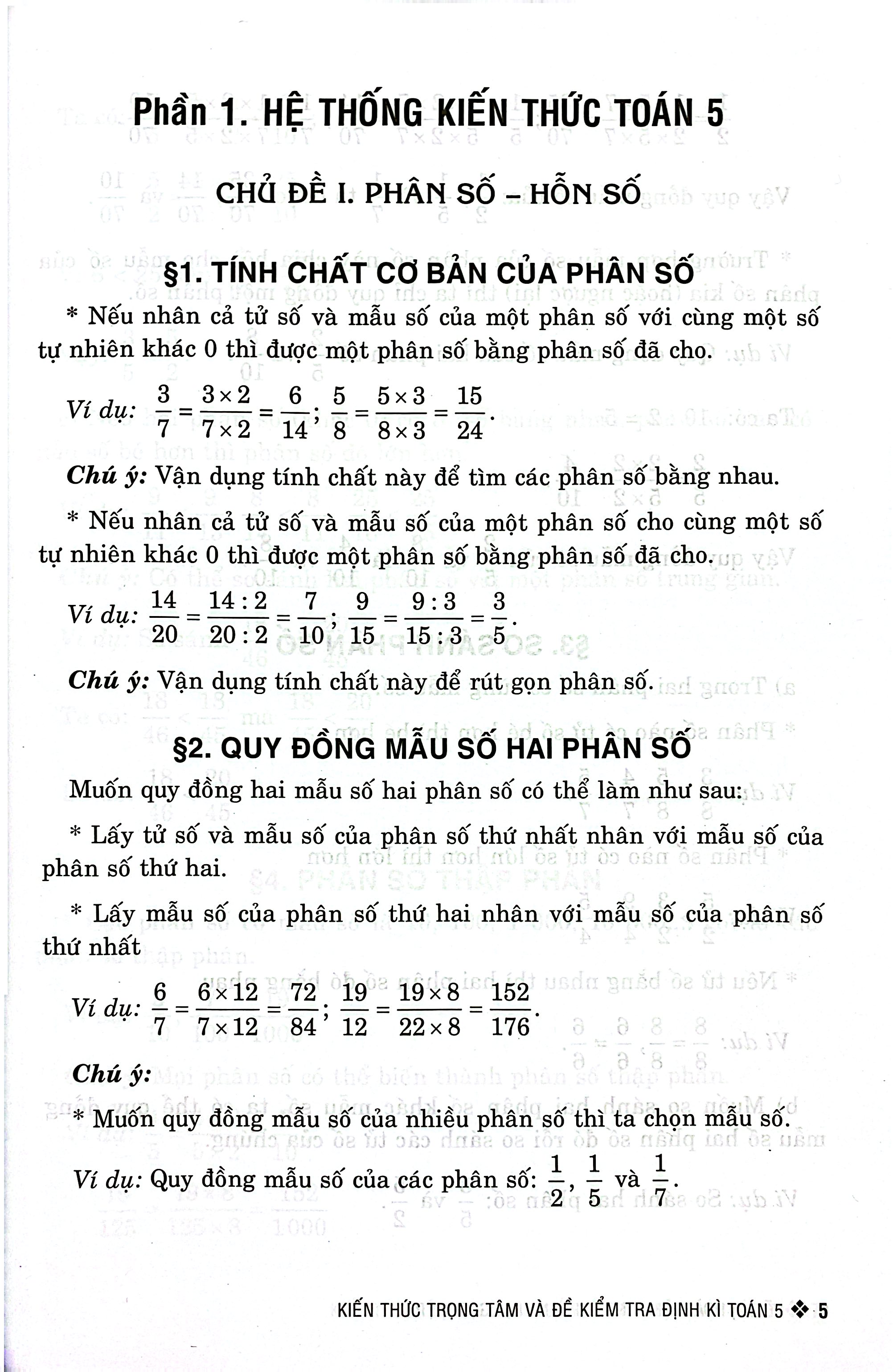 Kiến Thức Trọng Tâm Và Đề Kiểm Tra Định Kỳ Toán 5 - Ảnh 5