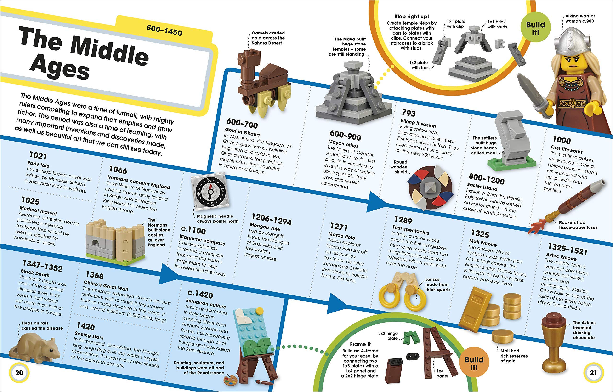 lego epic history: includes four exclusive lego mini models (lego book & toy) - Ảnh 6