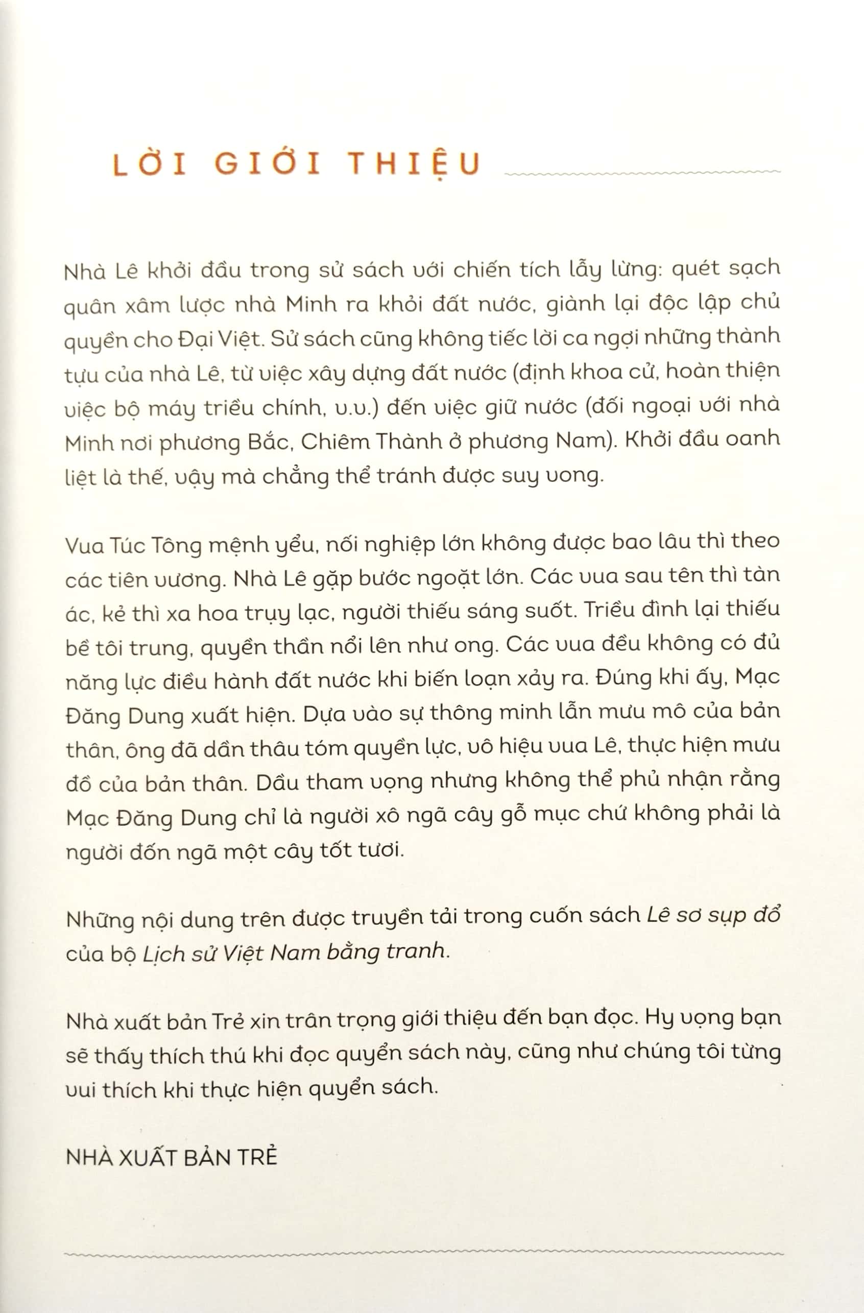 lịch sử việt nam bằng tranh - lê sơ sụp đổ (bản màu) (tái bản 2023) - Ảnh 3
