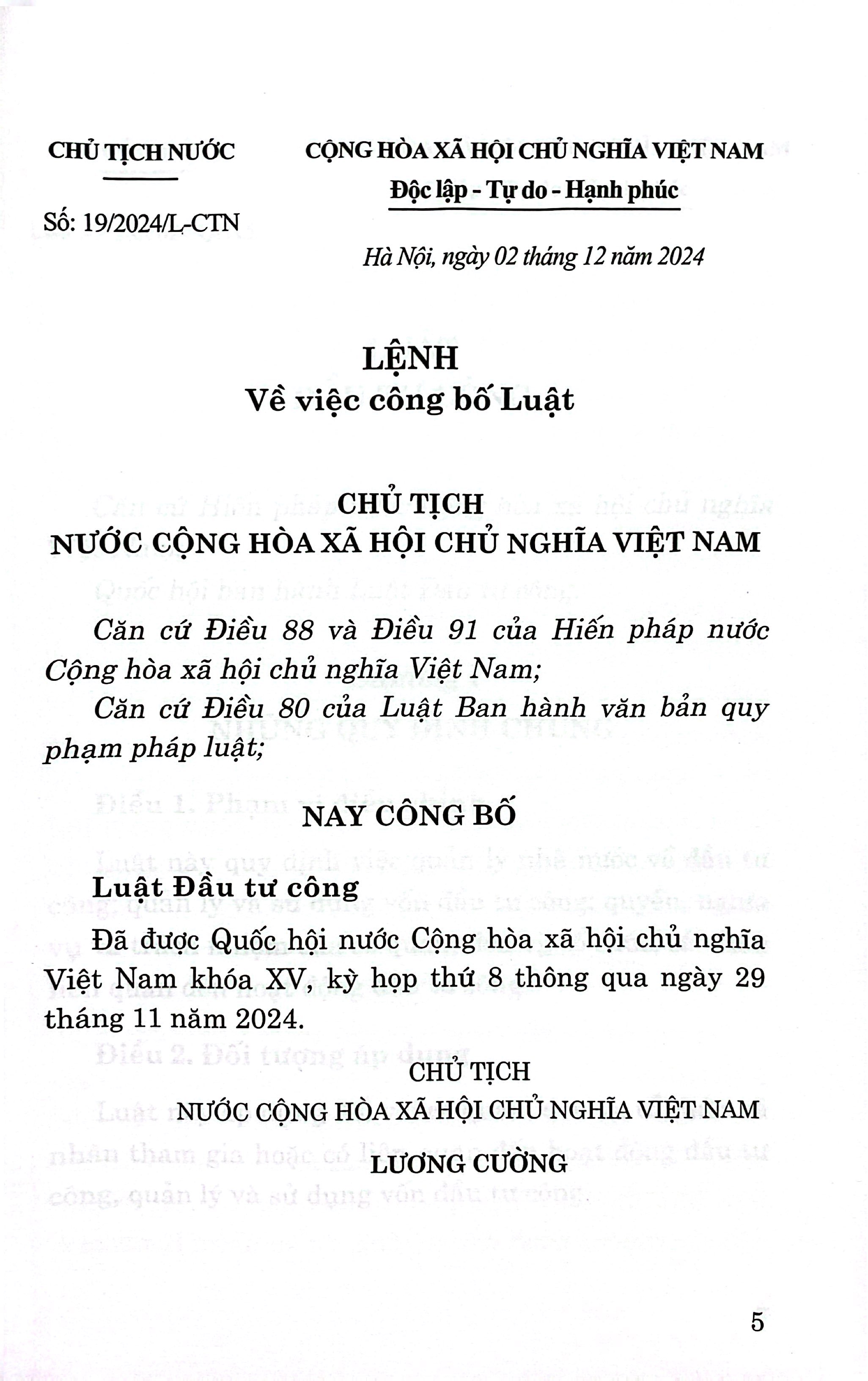 Luật Đầu Tư Công Năm 2024 - Ảnh 11