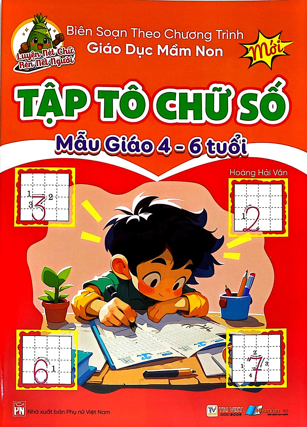 Luyện Nét Chữ Rèn Nét Người - Tập Tô Chữ Số Mẫu Giáo 4-6 Tuổi - Ảnh 2