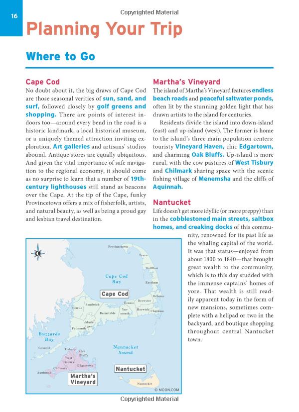 moon cape cod, martha's vineyard & nantucket (fifth edition) (travel guide) - Ảnh 12