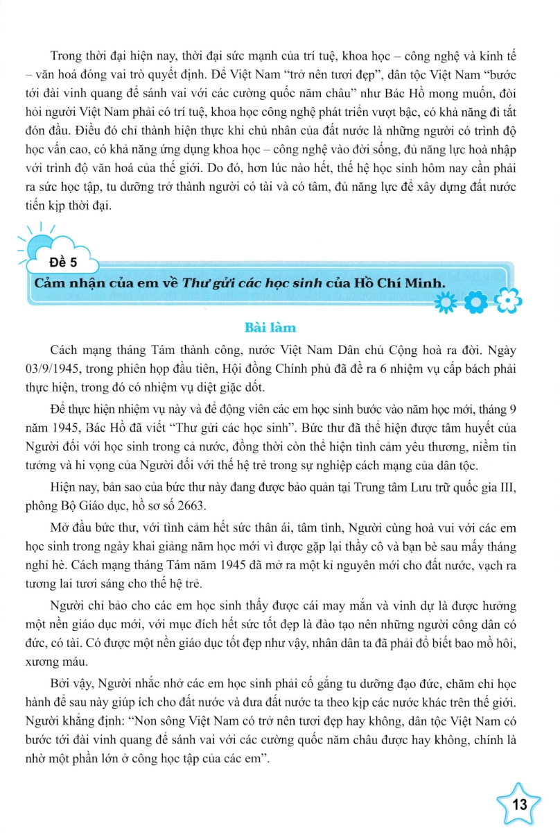 những bài làm văn mẫu 5 - tập 1 (cánh diều) - Ảnh 10