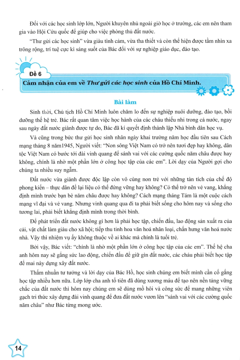 những bài làm văn mẫu 5 - tập 1 (cánh diều) - Ảnh 11