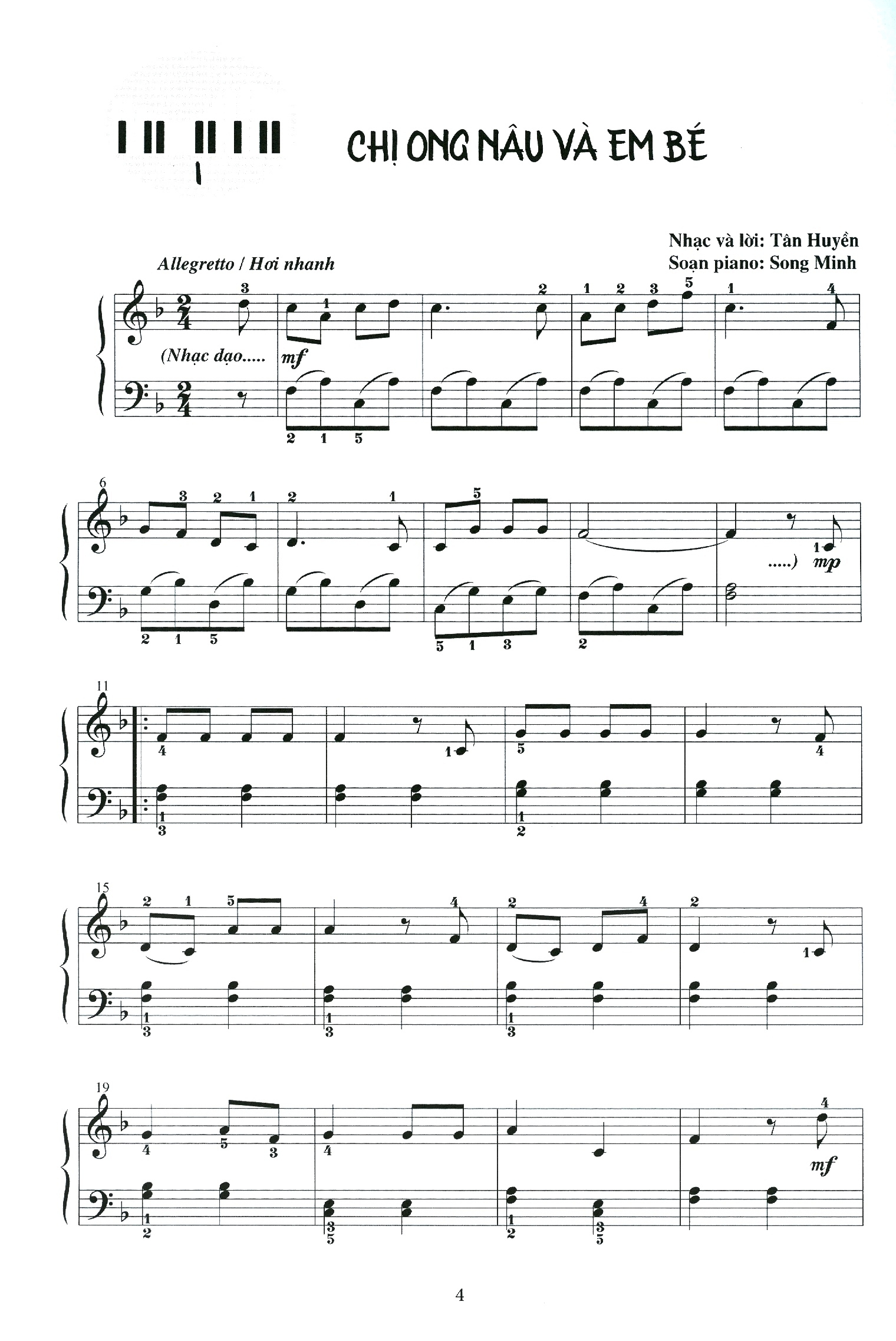 những nhạc khúc hay và dễ soạn cho đàn piano (tái bản 2023) - Ảnh 4