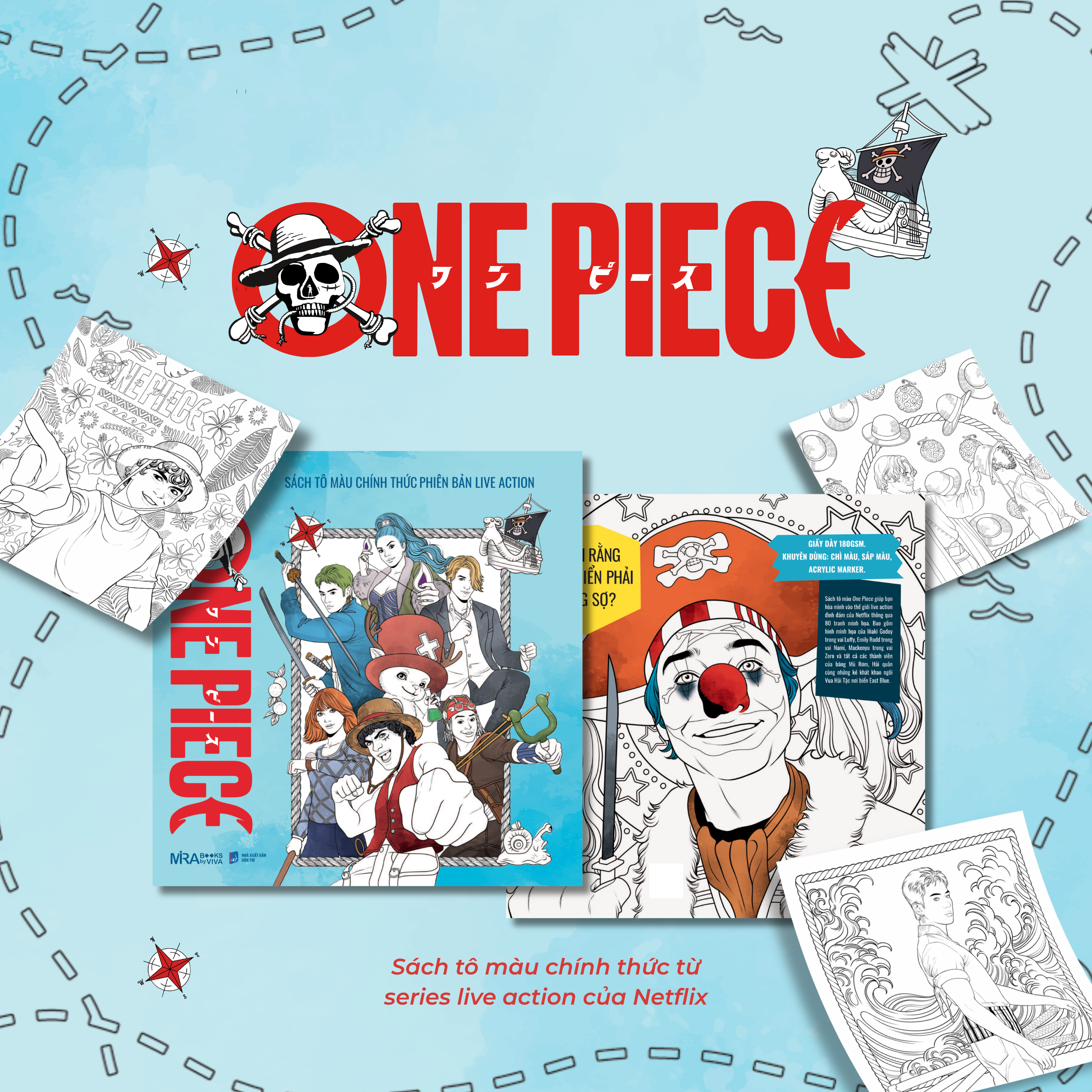 One Piece - Sách Tô Màu Chính Thức Phiên Bản Live Action - Ảnh 3