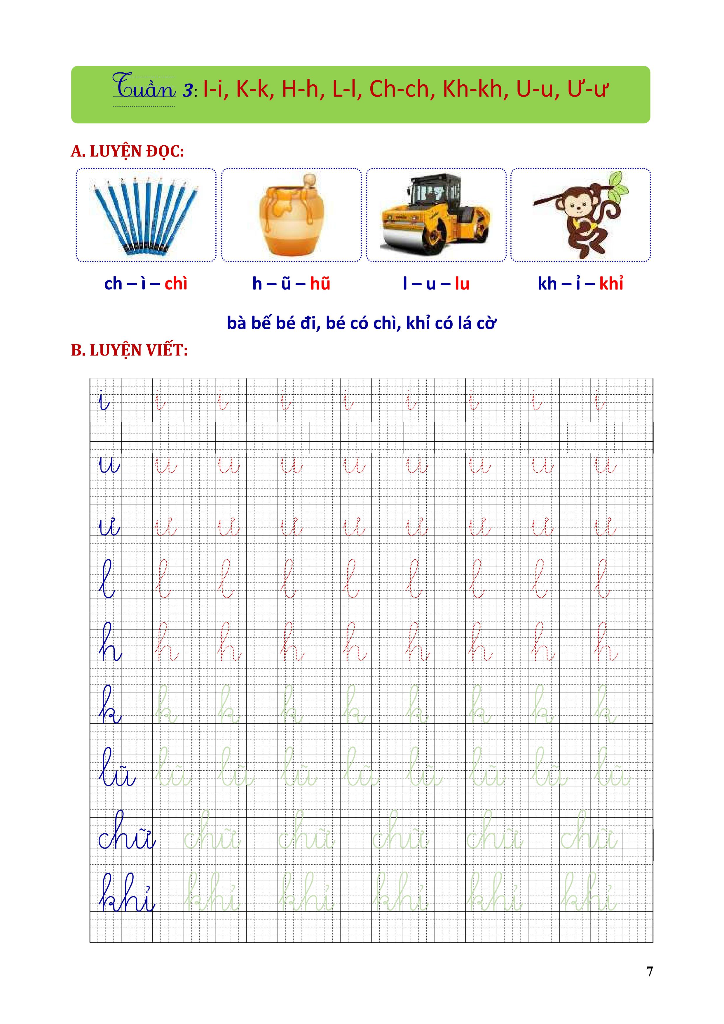 phiếu bài tập cuối tuần tiếng việt 1 - Ảnh 7