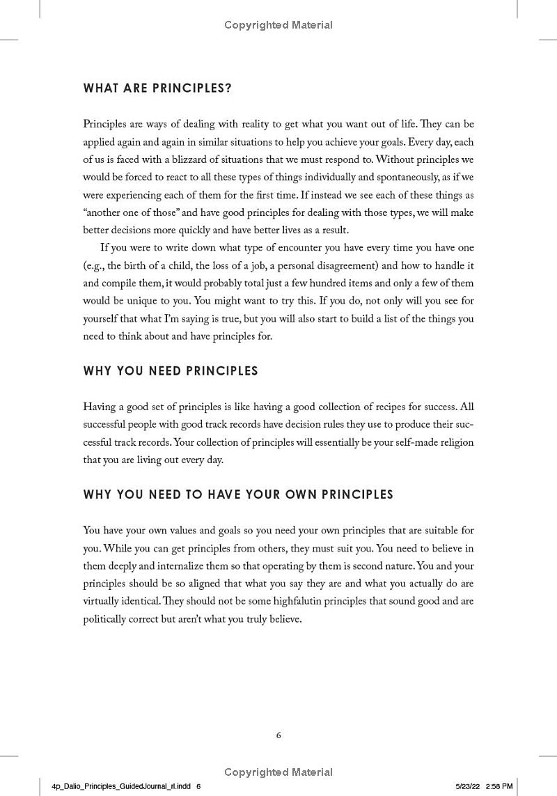 principles: your guided journal (create your own principles to get the work and life you want) - Ảnh 6