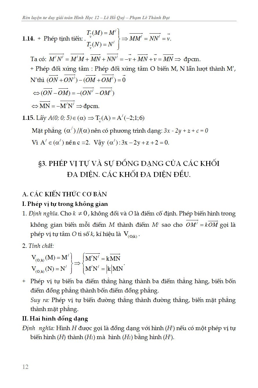 rèn luyện tư duy giải toán hình học lớp 12 - Ảnh 13