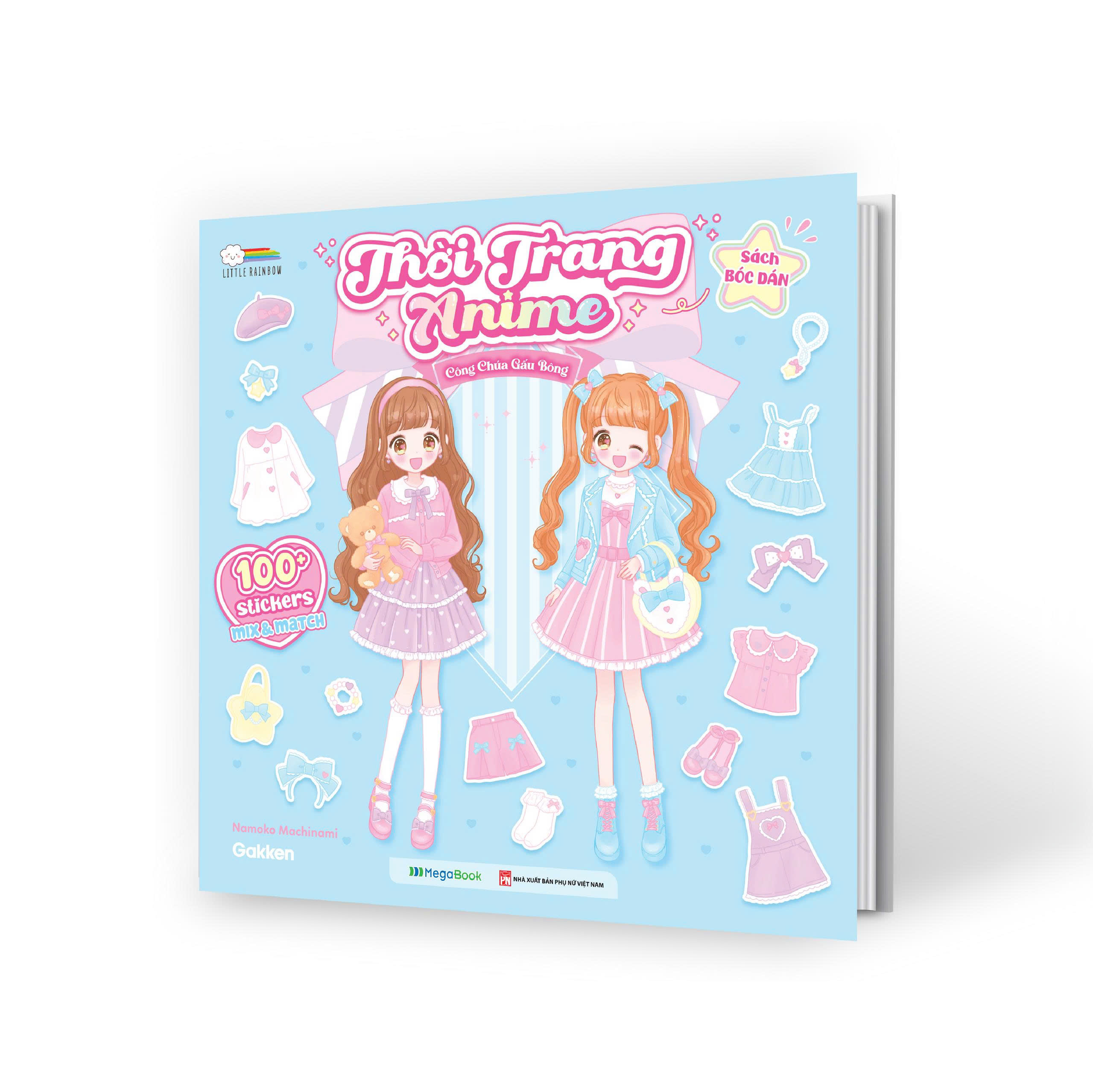 Sách Bóc Dán - Thời Trang Anime - Công Chúa Gấu Bông - Ảnh 4