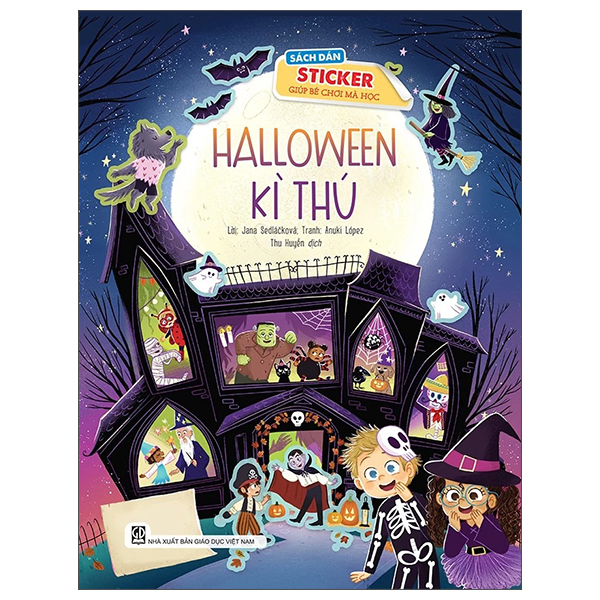 Sách Dán Sticker Giúp Bé Chơi Mà Học - Halloween Kì Thú