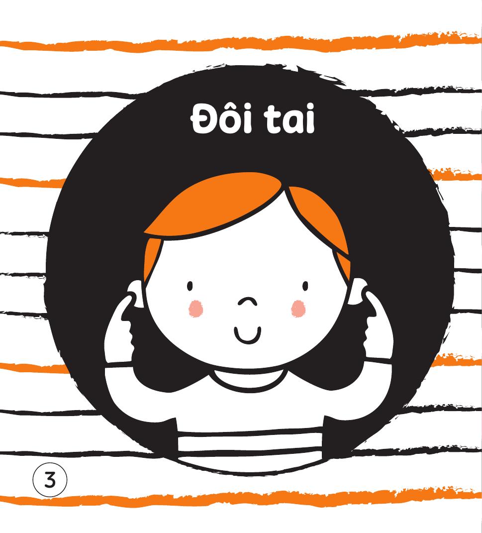 Sách Kích Thích Phát Triển Thị Giác - Bé Tập Nhìn Hình Ảnh Tương Phản - Khuôn Mặt Đáng Yêu - Ảnh 5