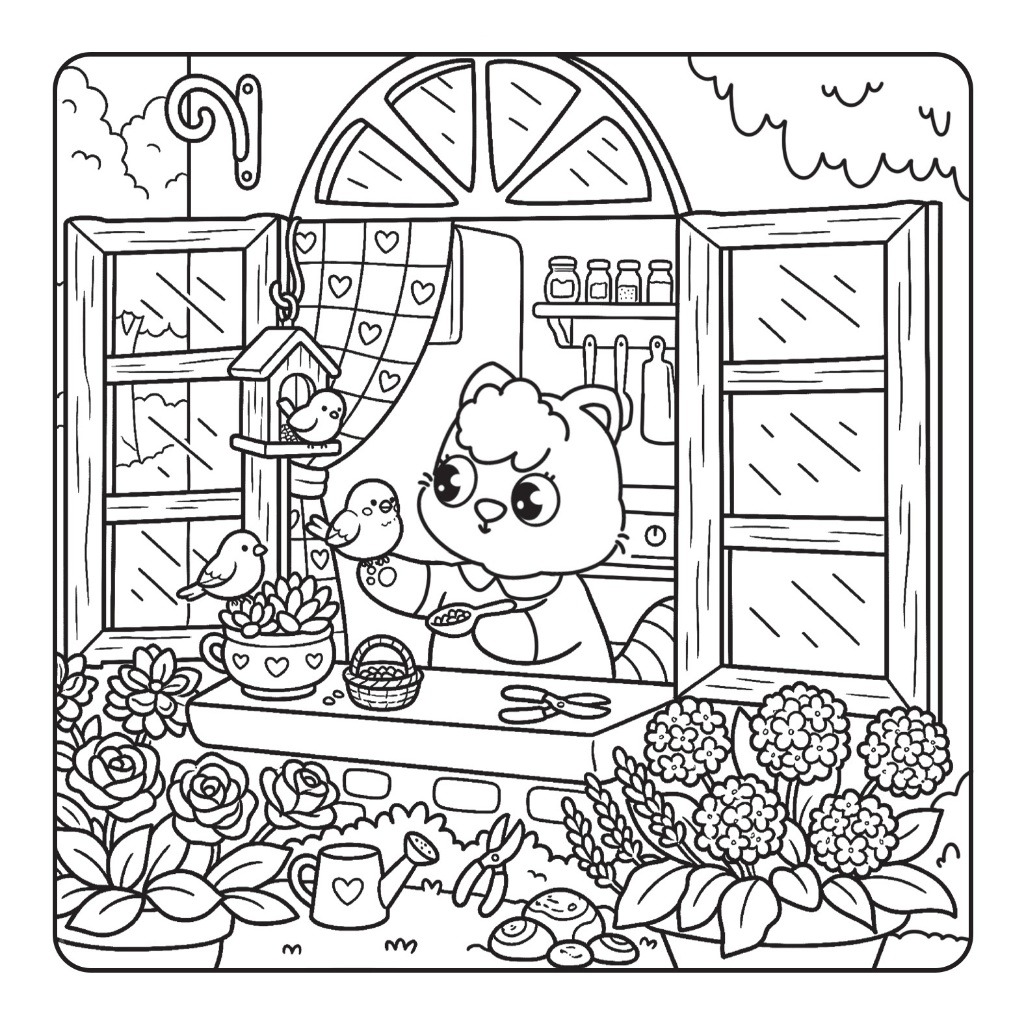 Sách Tô Màu Phong Cách Coco Wikyo - Coco Và Cute Little Corner - Coco Và Góc Nhỏ Dễ Thương - Ảnh 4