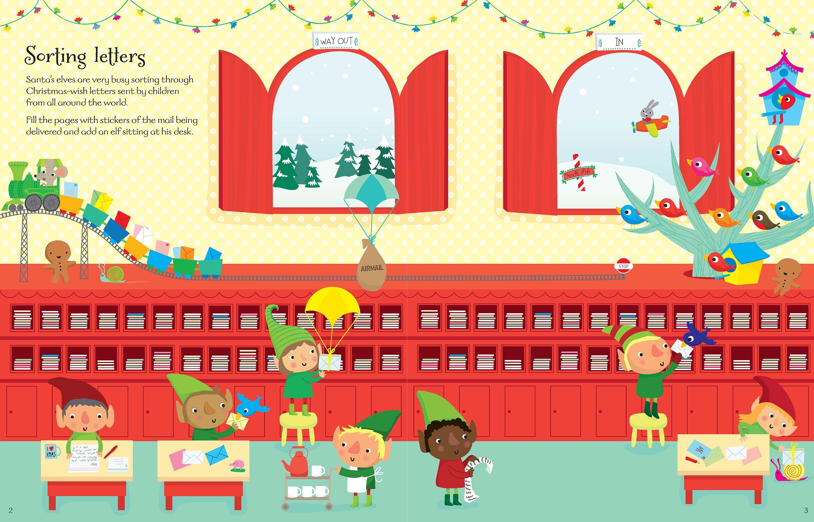 santa's elves sticker book - Ảnh 3