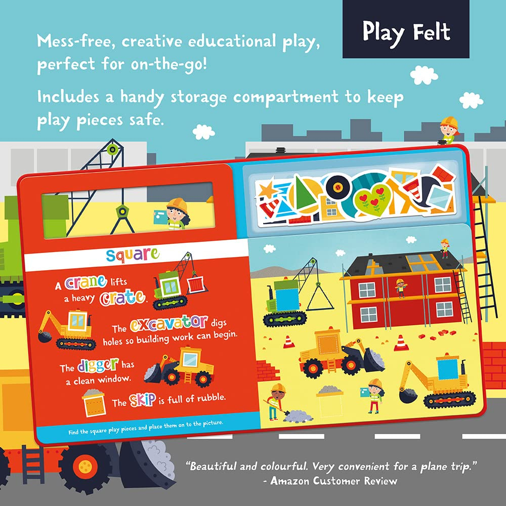 shapes on the construction site (play felt educational) - Ảnh 6