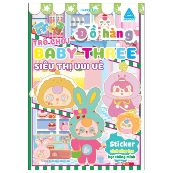 sticker chơi sáng tạo học thông minh - trò chơi đồ hàng baby three - chăm việc nhà - Ảnh 5