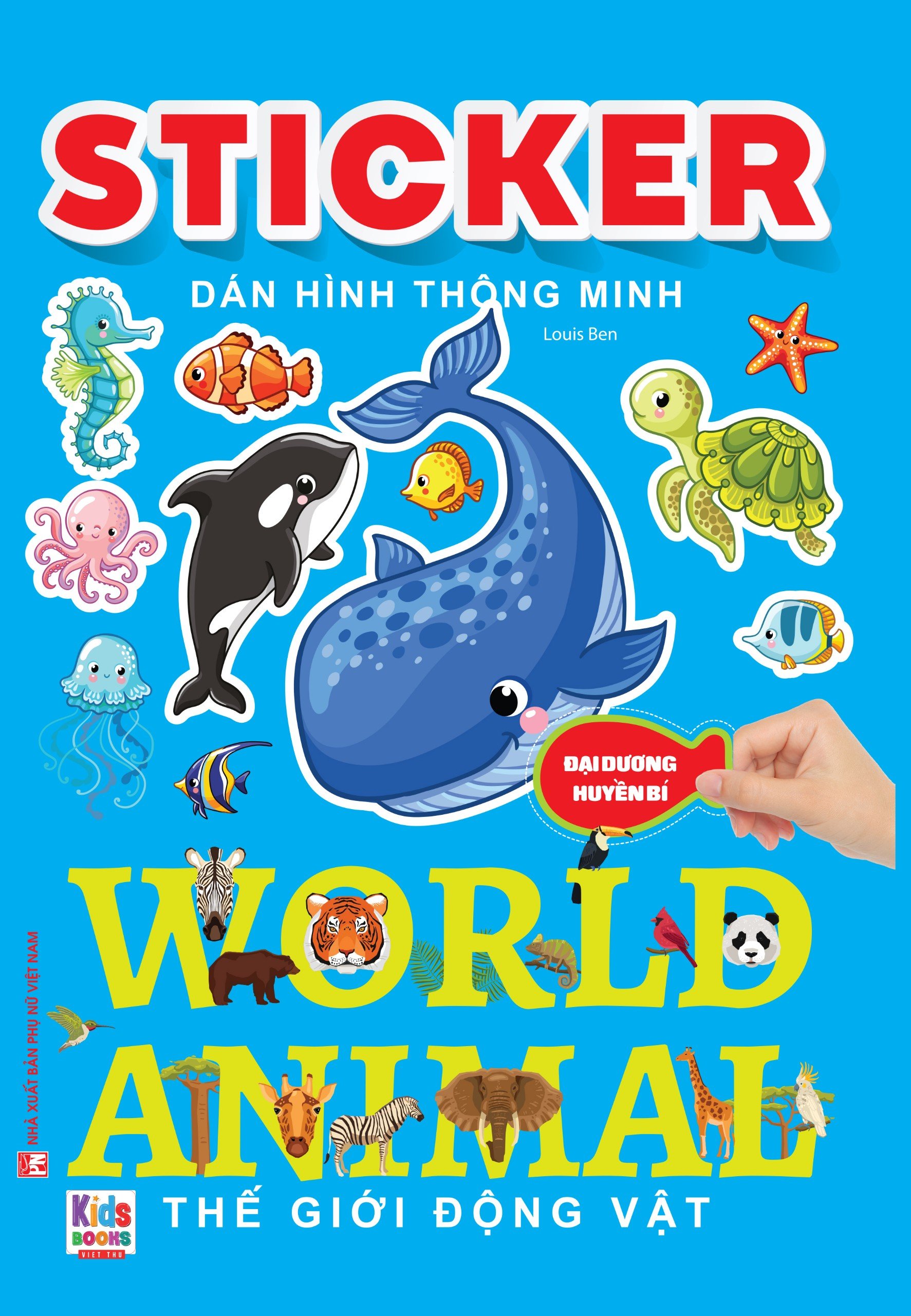 sticker dán hình thông minh - thế giới động vật - đại dương huyền bí - Ảnh 2
