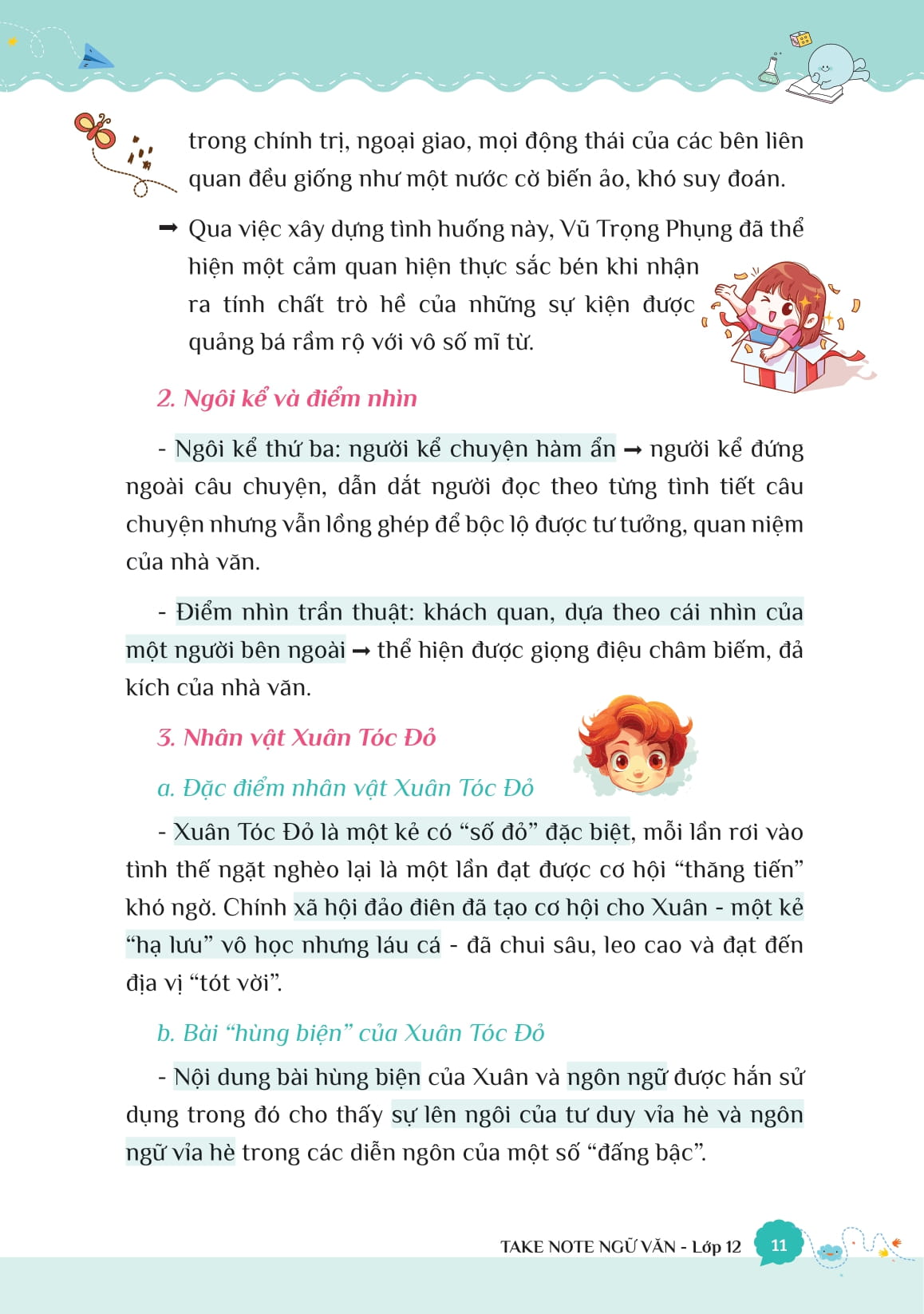 Take Note Ngữ Văn - Tổng Hợp Kiến Thức - Hiểu Nhanh, Nhớ Lâu! - Lớp 12 - Ảnh 9
