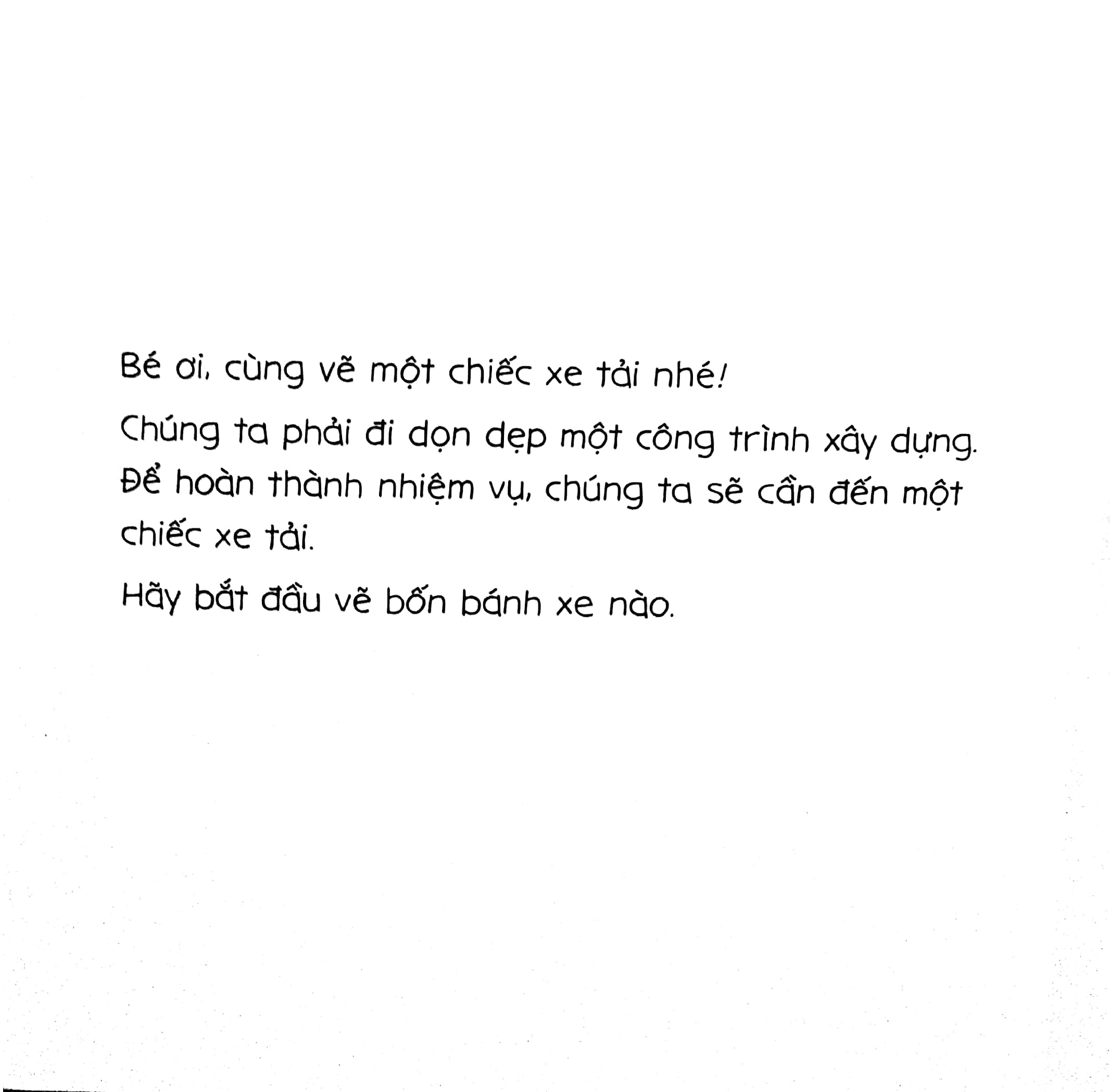 tay khéo tay xinh - bé vẽ xe tải (sách in mực thiên nhiên) - Ảnh 4