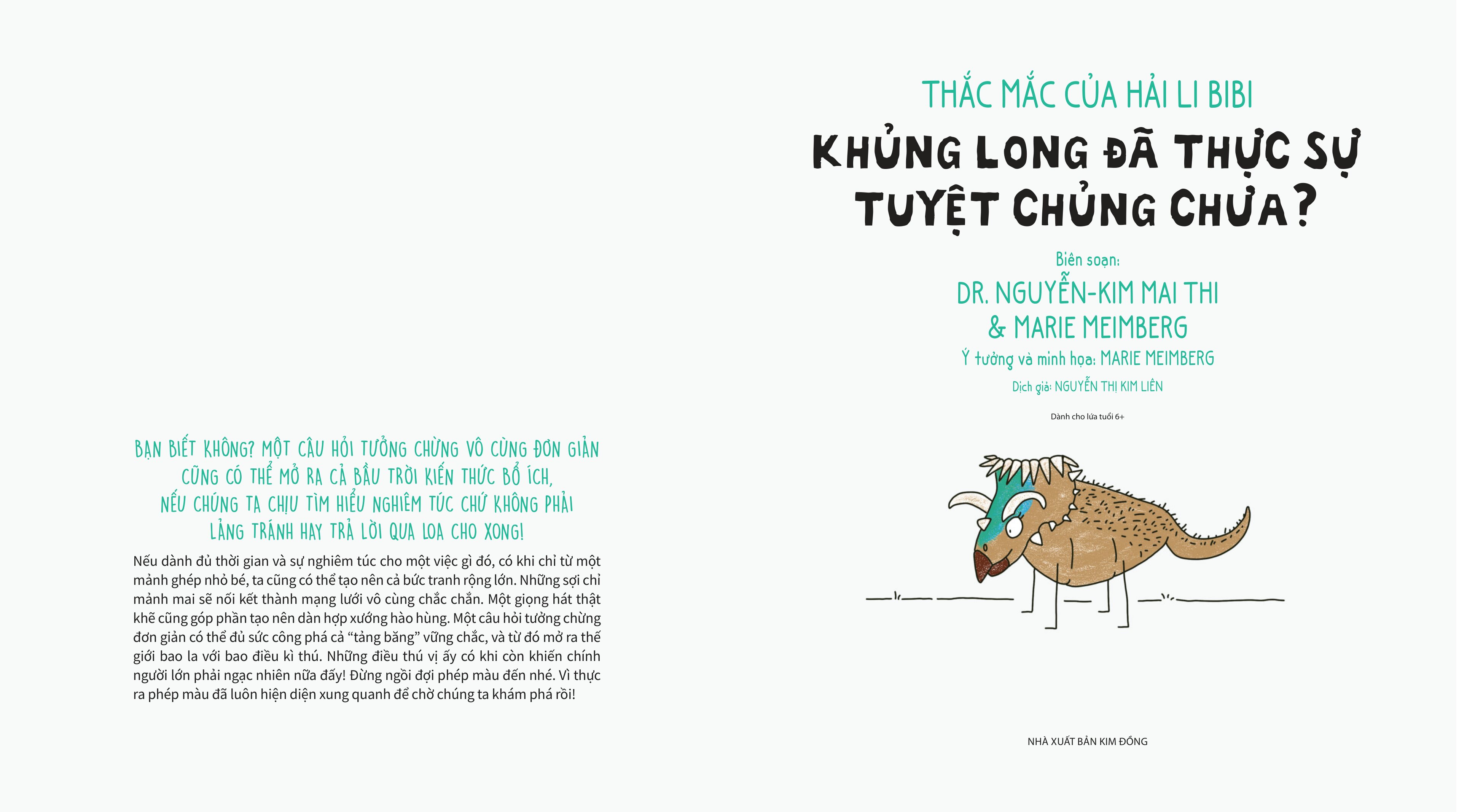 Thắc Mắc Của Hải Li BiBi - Khủng Long Đã Thực Sự Tuyệt Chủng Chưa? - Bìa Cứng - Ảnh 3