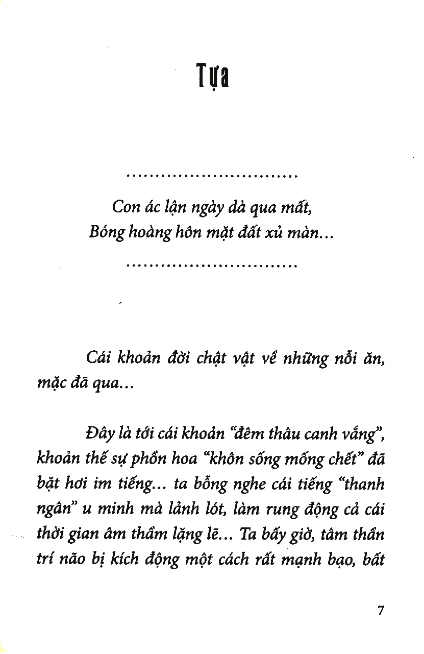 thanh dạ văn chung (tái bản 2021) - Ảnh 3