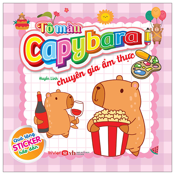 Tô Màu Capybara - Chăm Chỉ, Sạch Sẽ - Ảnh 2