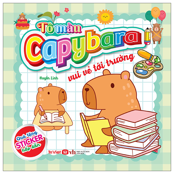 Tô Màu Capybara - Chăm Chỉ, Sạch Sẽ - Ảnh 4