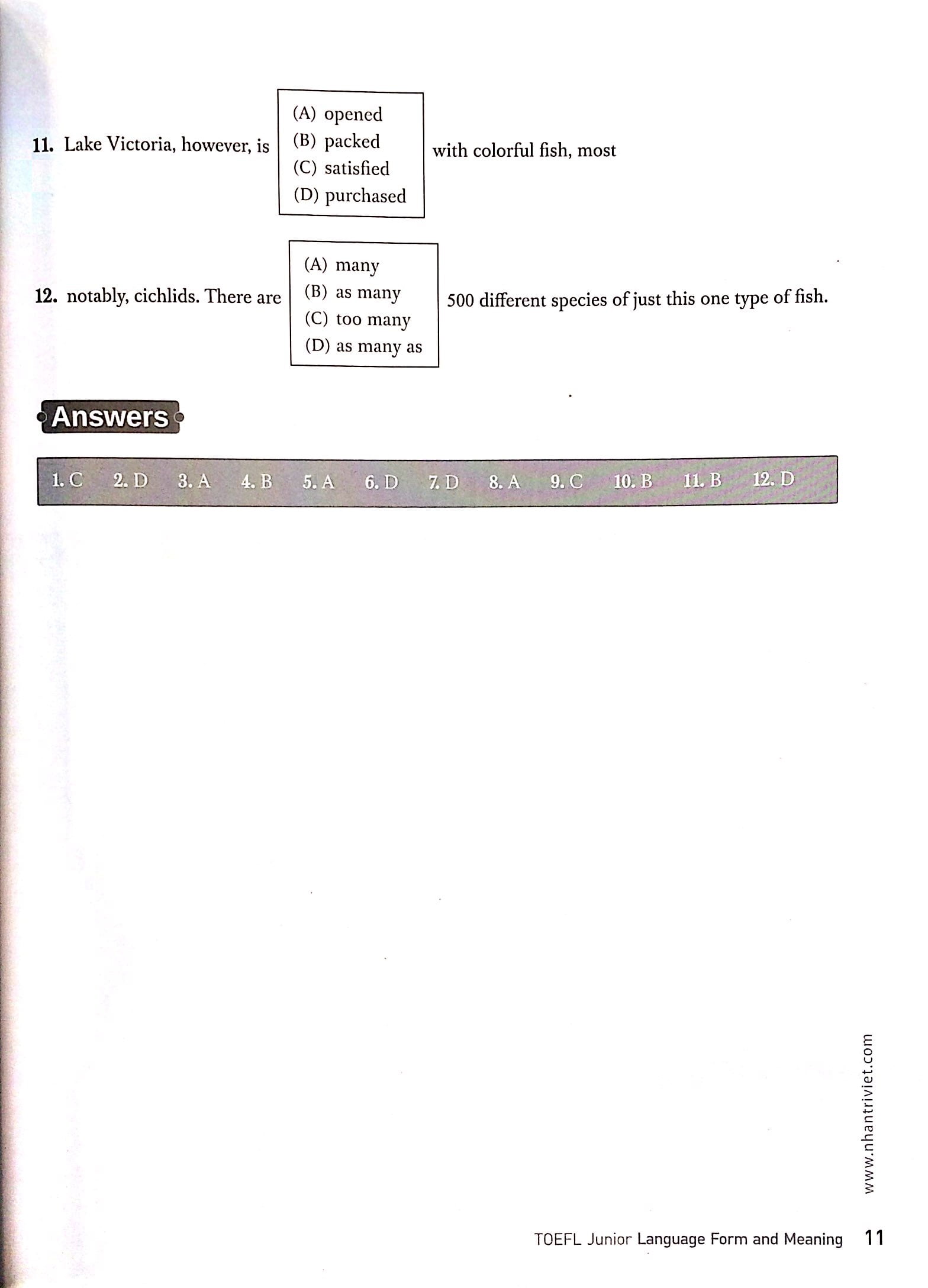 toefl junior language form and meaning - Ảnh 8