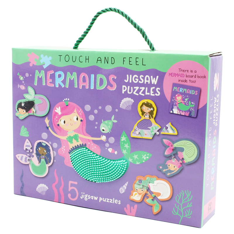 touch and feel jigsaw puzzles boxset - mermaids (5 jigsaw puzzles) - Ảnh 5