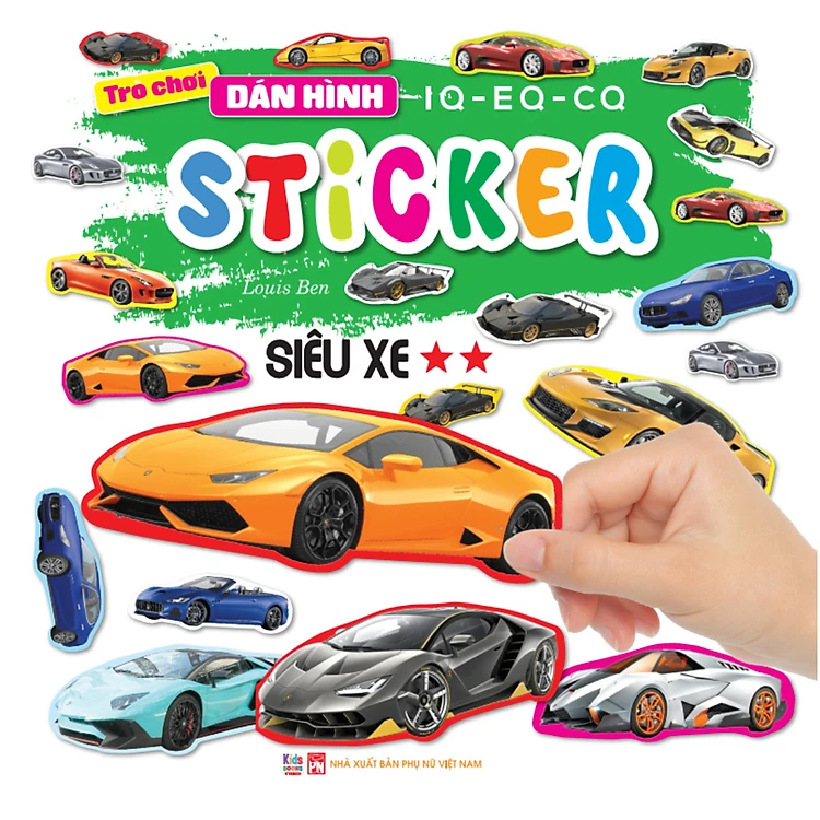 trò chơi dán hình iq-eq-cq - sticker - siêu xe - tập 2 - Ảnh 2