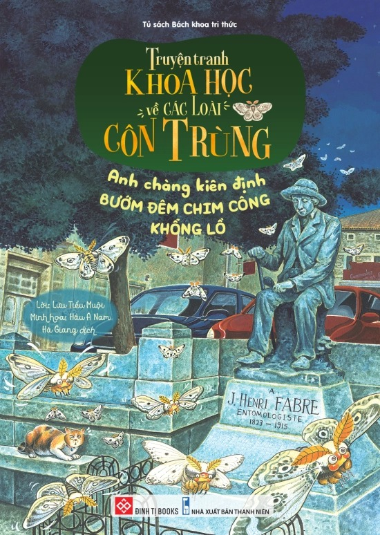 truyện tranh khoa học về các loài côn trùng - anh chàng kiên định - bướm đêm chim công khổng lồ - Ảnh 2
