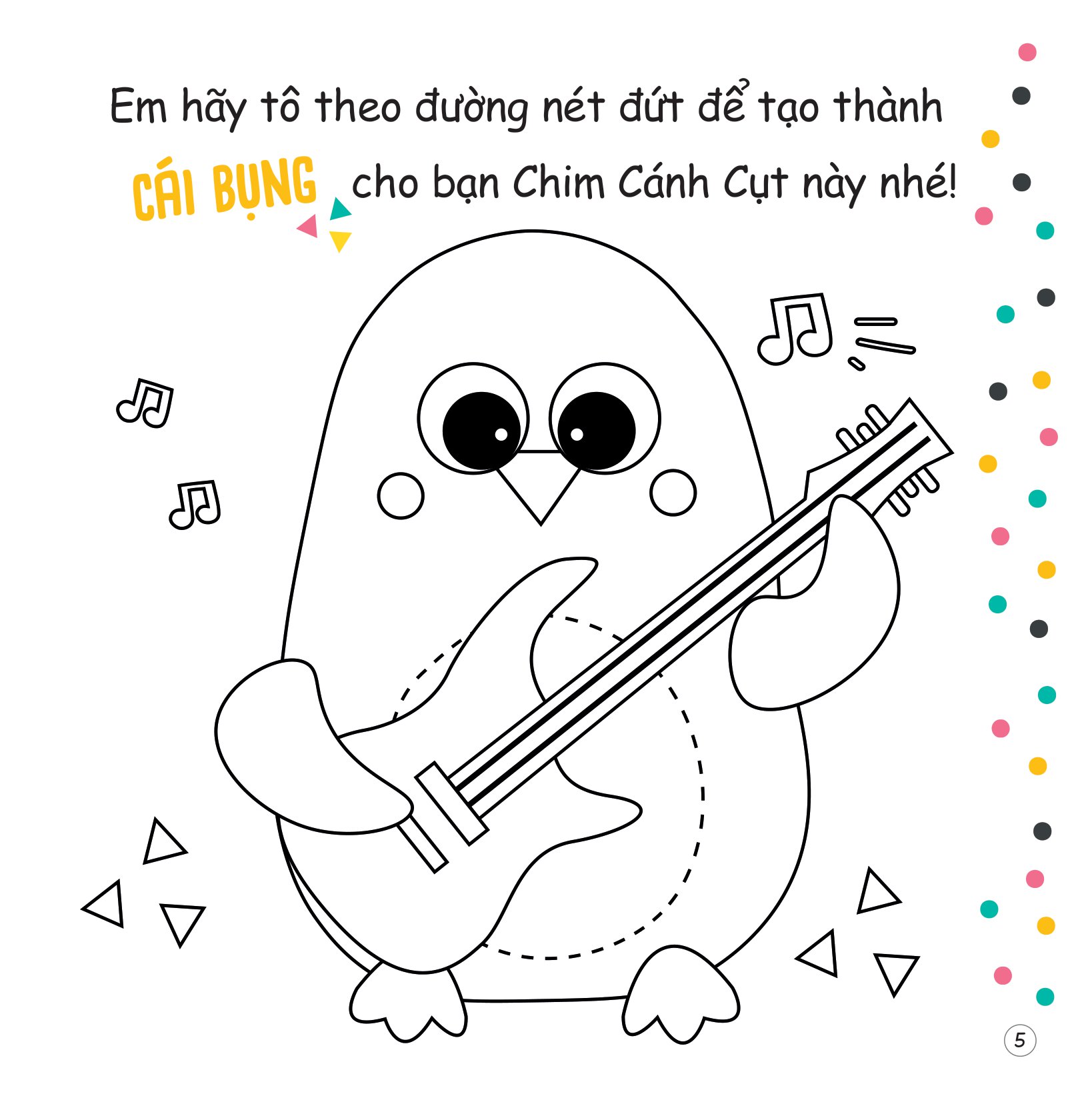 tủ sách sáng tạo - tô màu ngộ nghĩnh - âm nhạc - Ảnh 6