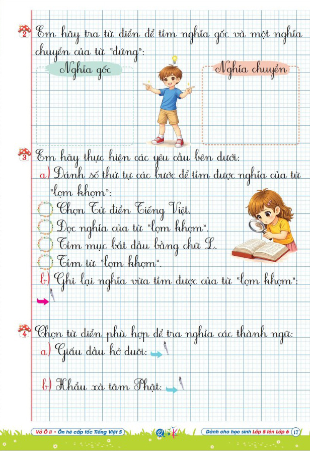 Vở Ô Li - Ôn Hè Cấp Tốc - Tiếng Việt 5 - Dành Cho Lớp 5 Lên Lớp 6 - Ảnh 8