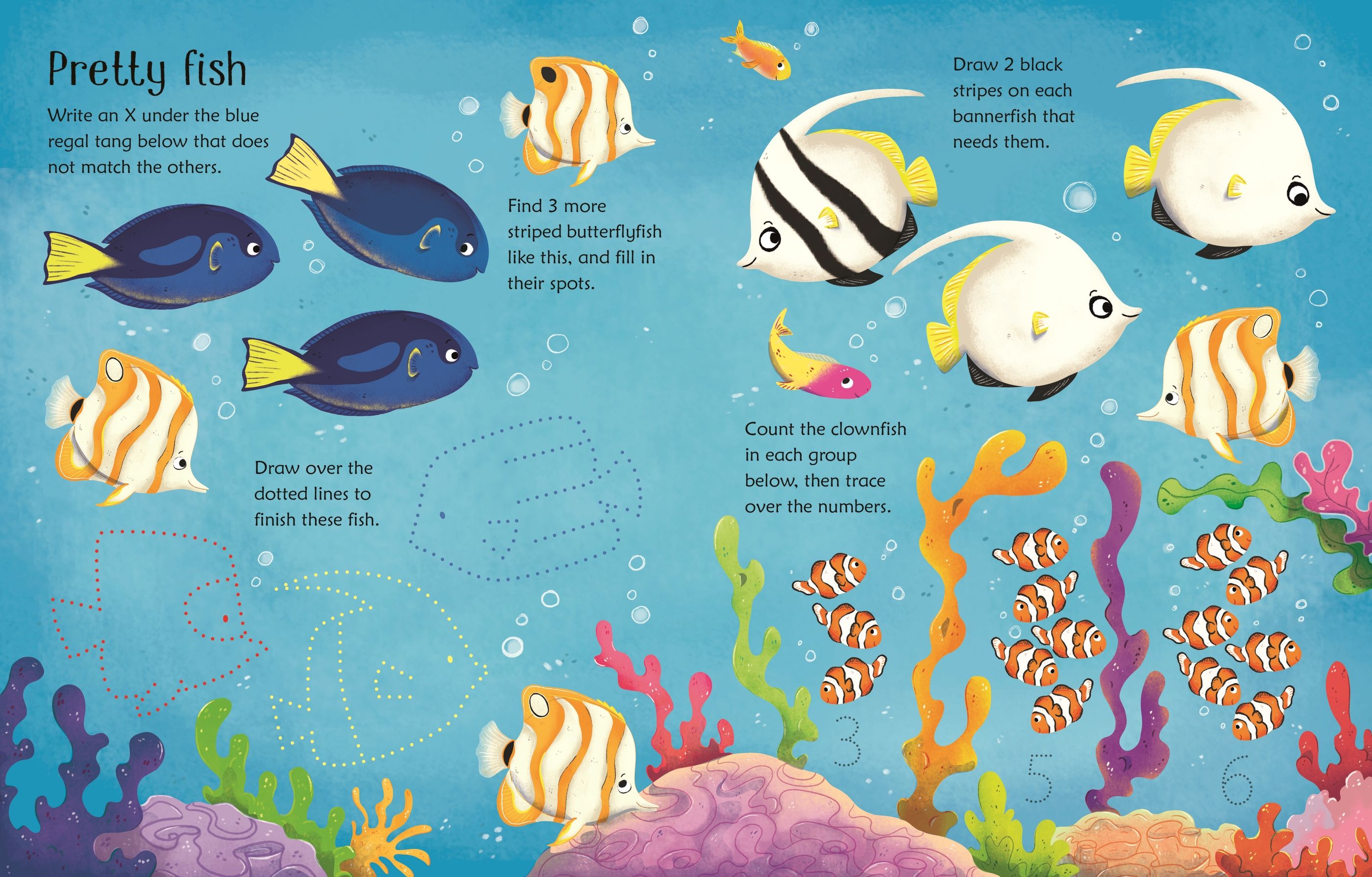 wipe-clean aquarium activities - Ảnh 4