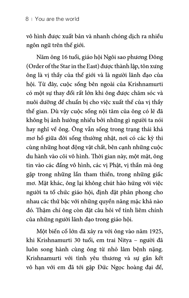 You Are The World - Không Có Cái Tôi Riêng Biệt - Bạn Chính Là Thế Giới - Ảnh 5