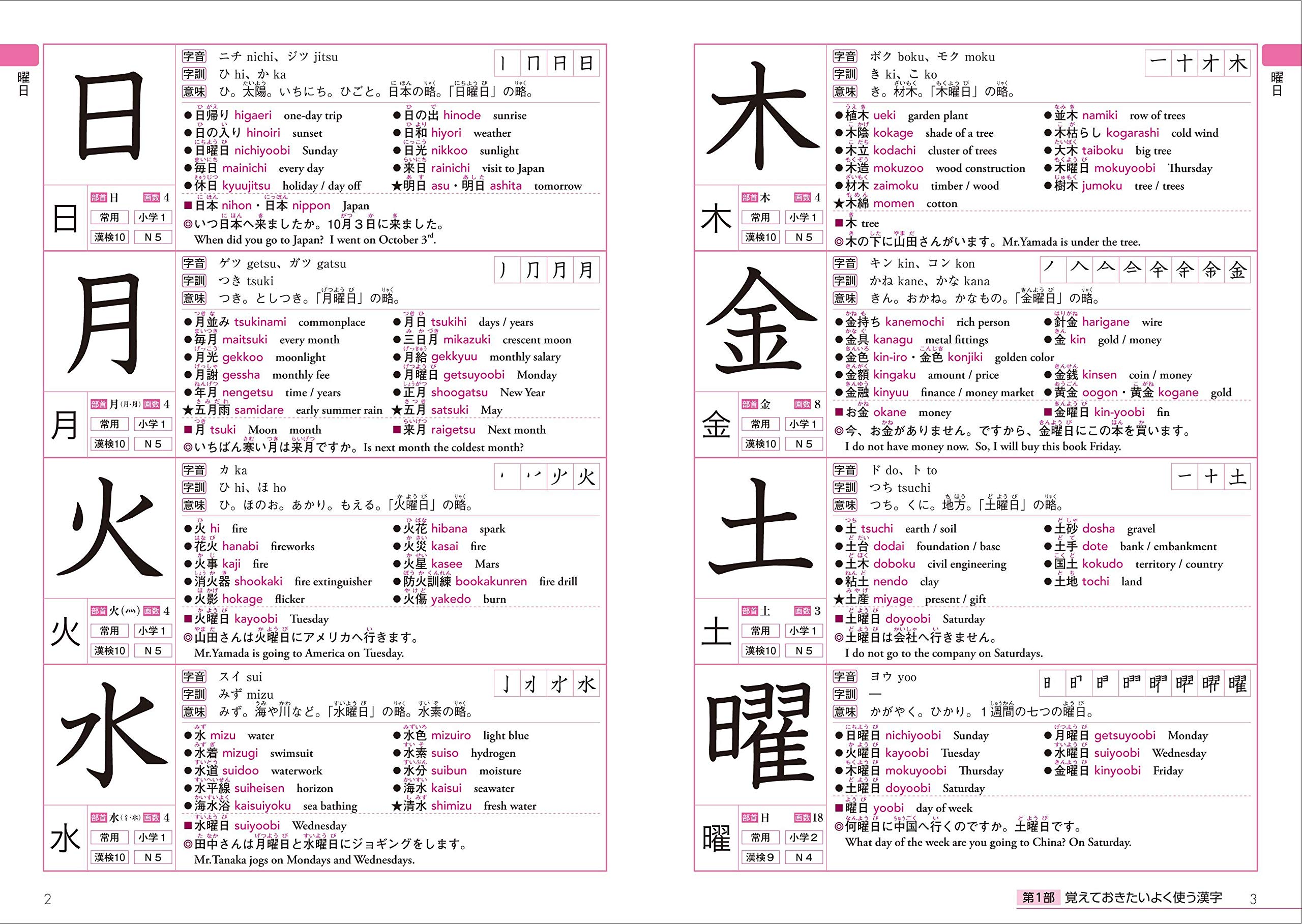 日本語を学ぶ外国人のための これで覚える! 漢字字典2500 kore de oboeru ! kanji jiten 2500 - Ảnh 3
