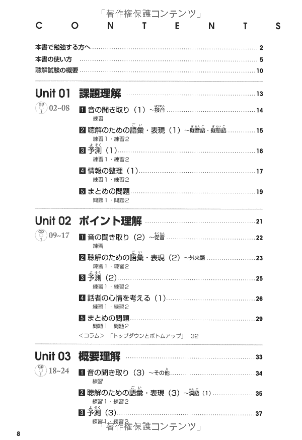 耳から覚える日本語能力試験聴解トレーニング n1 - mimi kara oboeru jlpt n1 listening with cds - Ảnh 4